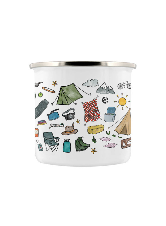 Emaillebecher Camping 02