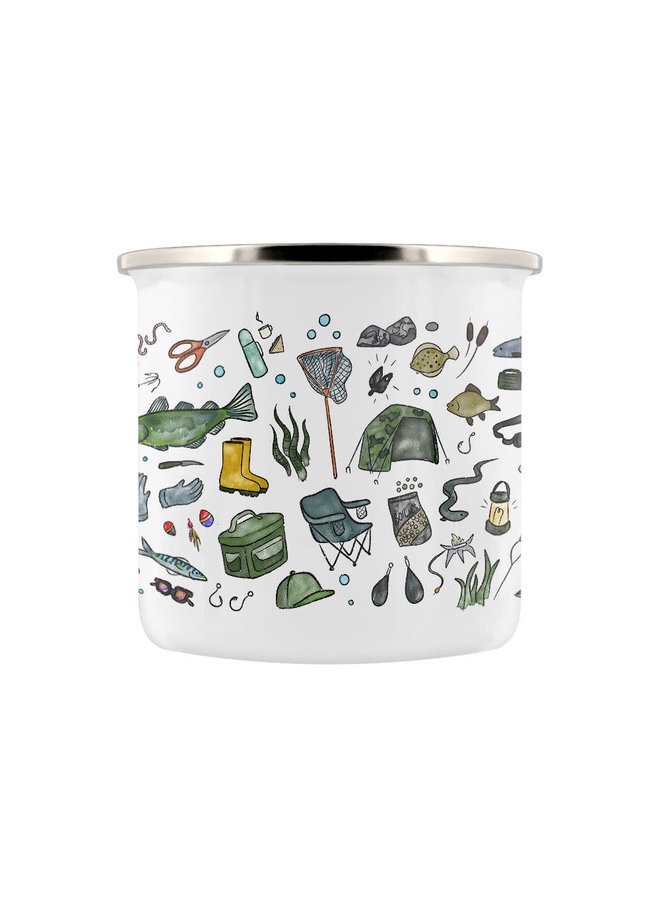 Taza esmaltada Pesca 03