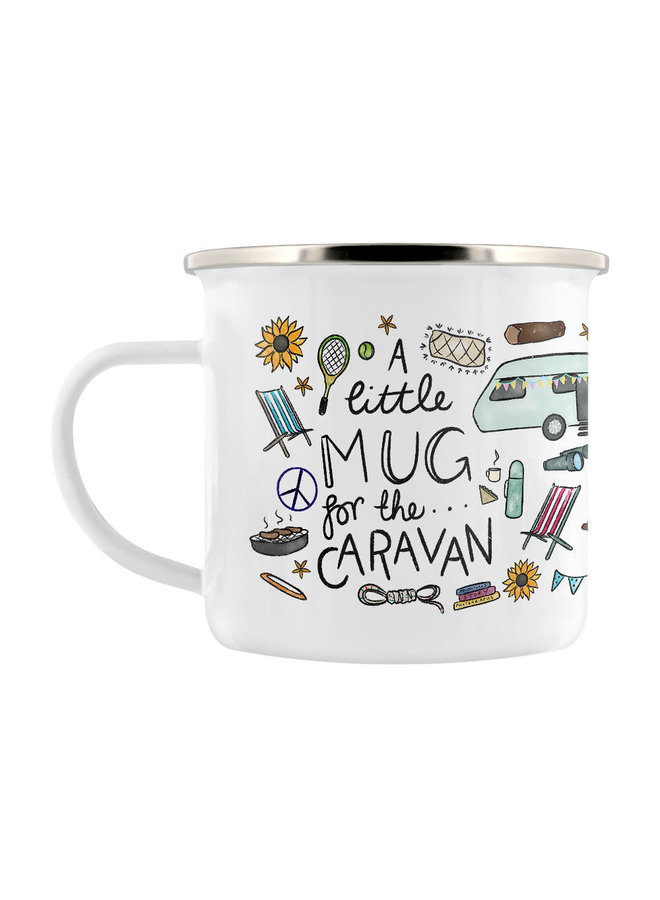 Caravan Enamel Graphics Mug 05