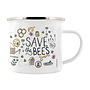 Эмалированная кружка Save The Bees 06