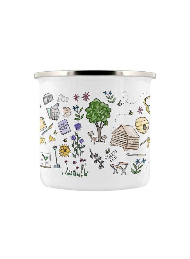 Enamel Mug Save The Bees 06