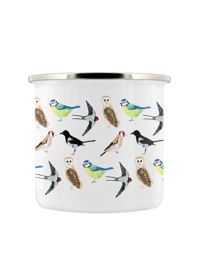 Enamel Mug Garden Birds 010