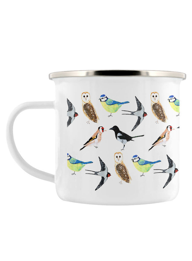 Enamel Mug Garden Birds 010