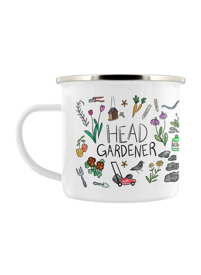 Taza Esmaltada Cabeza Jardinero 012