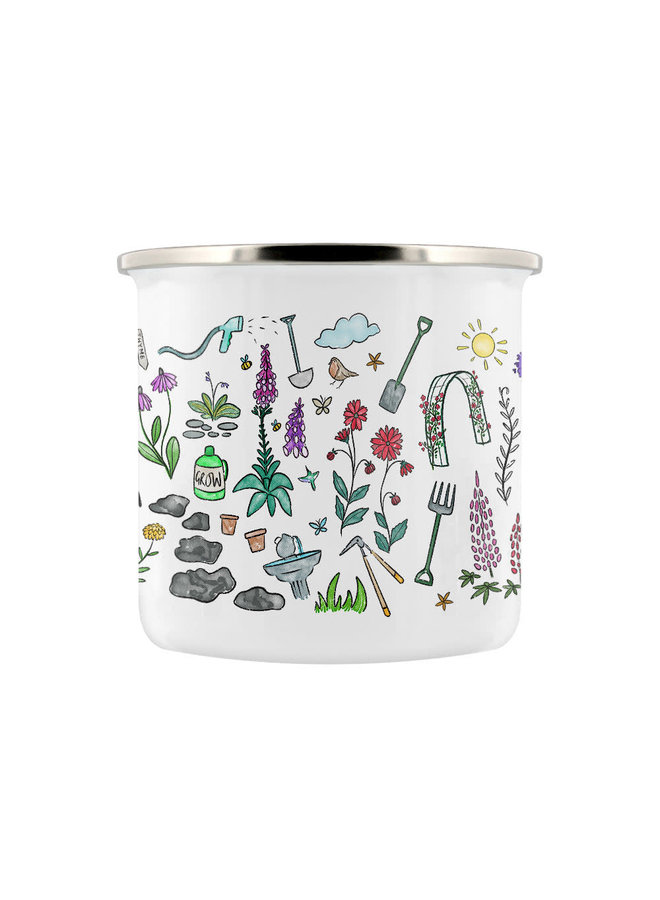 Enamel Mug Head Gardener 012