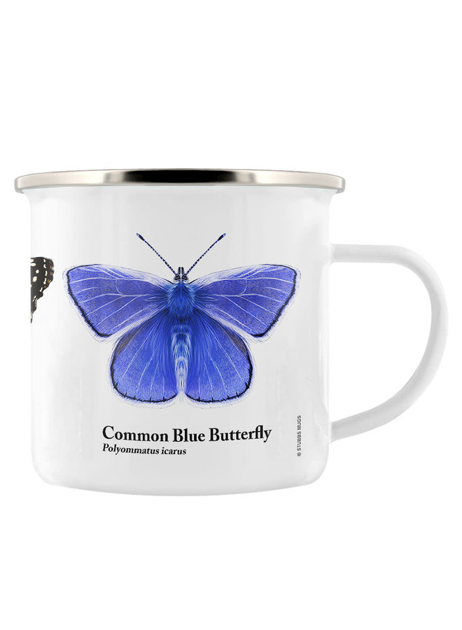 Taza Esmaltada Trio Mariposa 014