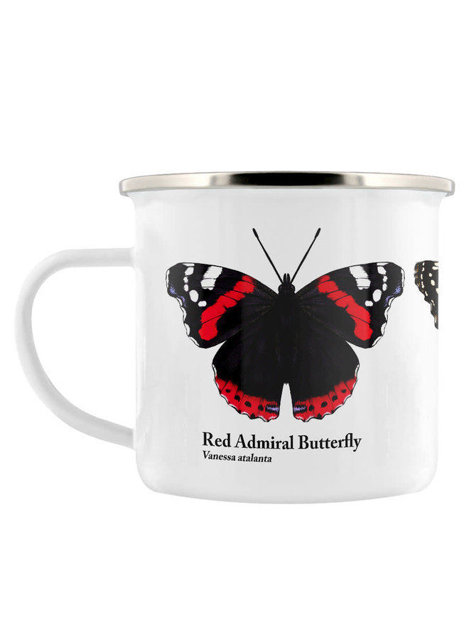 Enamel Mug Butterfly Trio 014