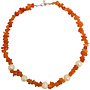 Carnelian and pearl necklace 121