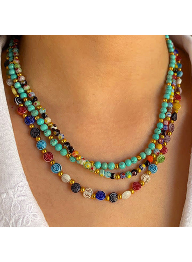 Collar turquesa 124