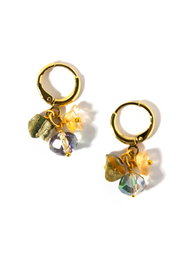 Pendientes cristal multicolor 139