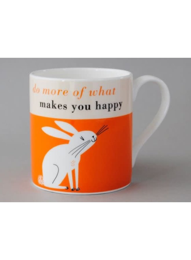 Happiness Rabbit Orange Large Mug 211