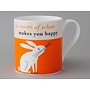 Happiness Rabbit Orange Große Tasse 211