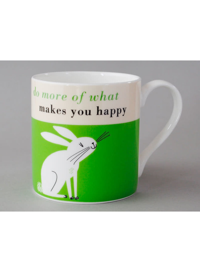 Happiness Rabbit Grön stor mugg 212