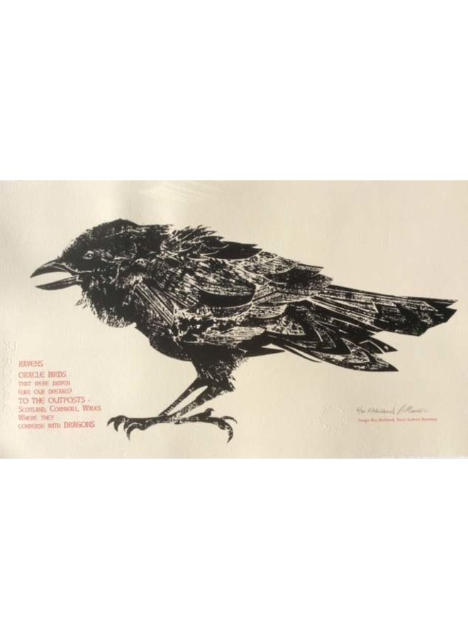 Ravens Ltd Edition AP Print with original poem