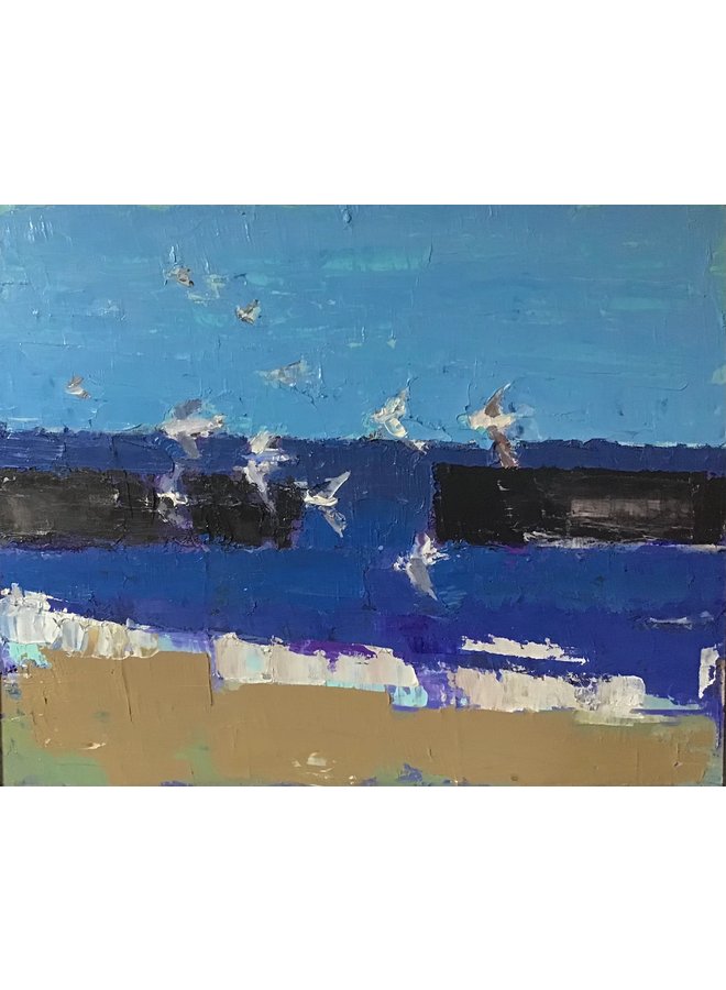 Чайки на Staithes 56