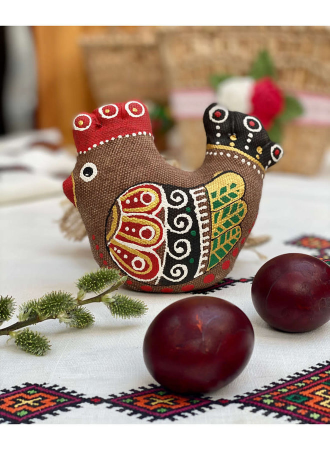 Traditionelles Ukraine-Ornament mit Huhn 29