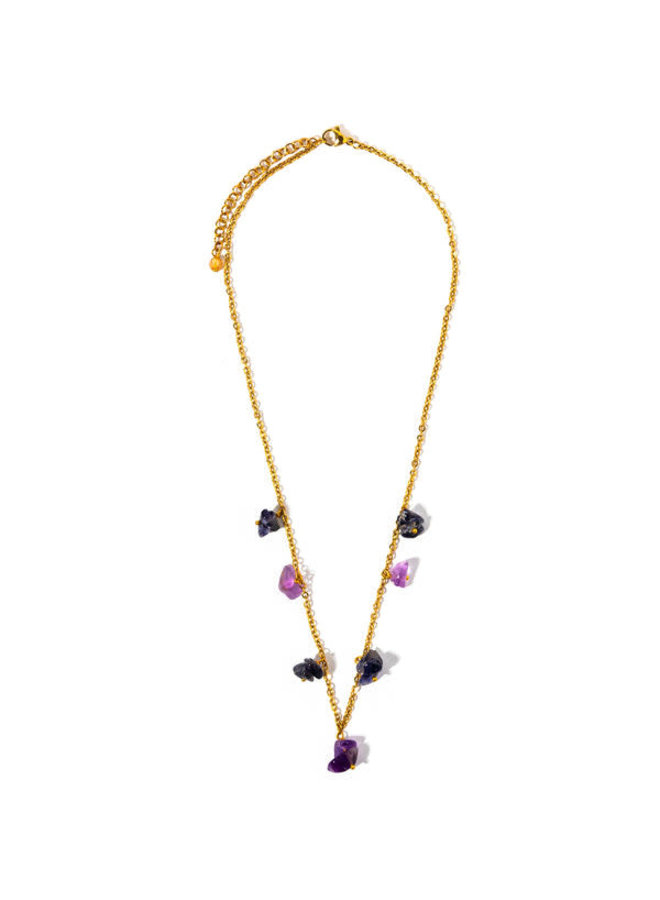 Amethyst & Iolite necklace 159