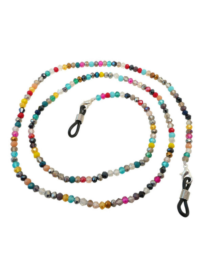 Rainbow glass bead glasses strap 156 Water Street Gallery