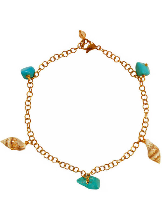 Turquoise & Shell bracelet 155