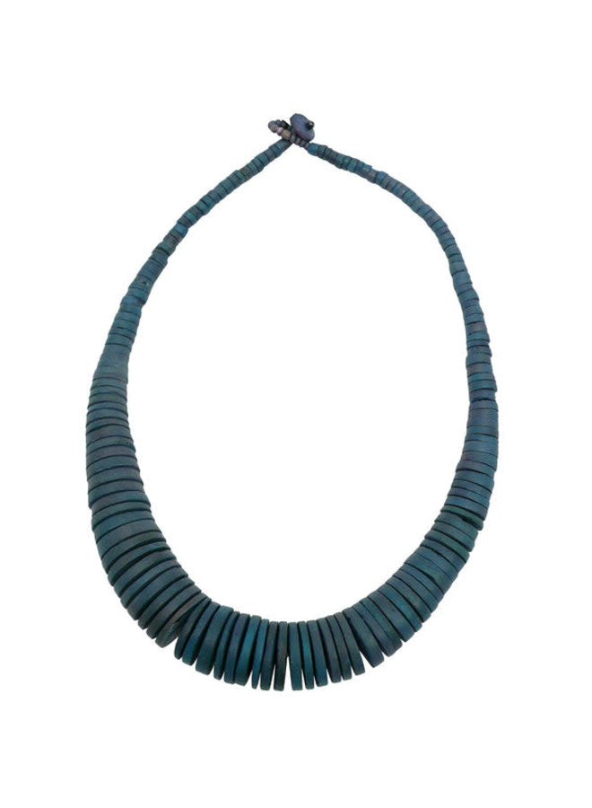 Coco Disk Denim necklace 153