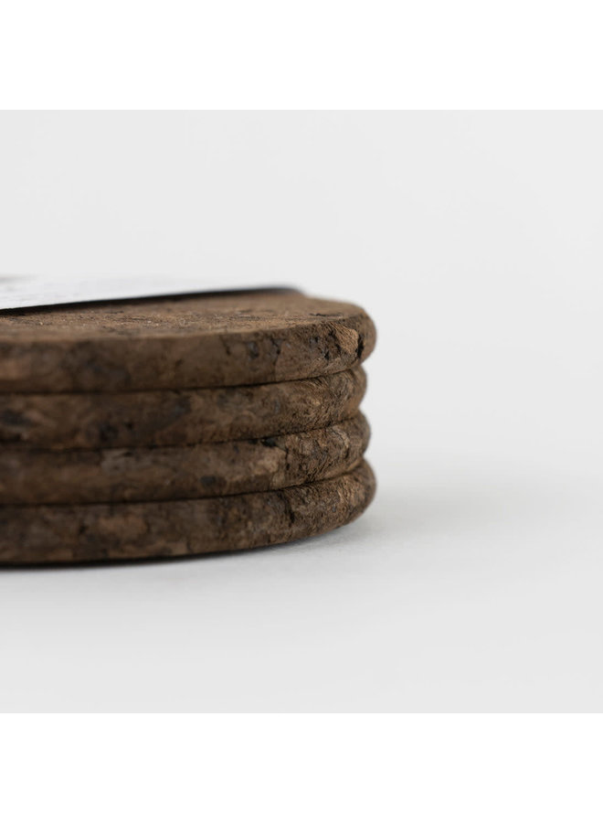 Smoked Cork Round Coasters 59