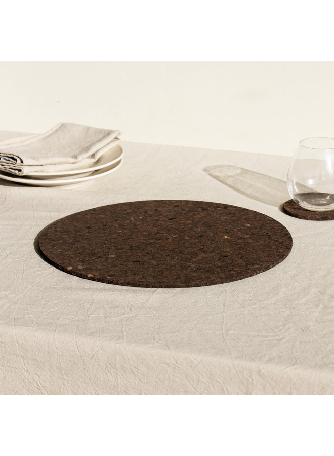 Smoked Cork Round Placemats 58