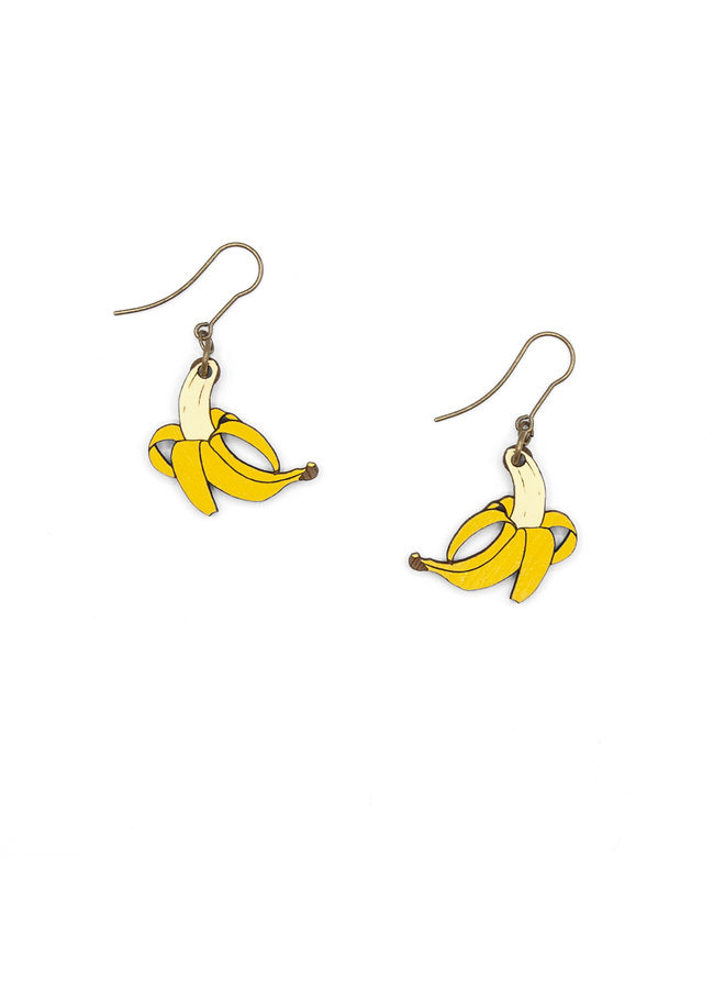 Boucles d'oreilles crochet bananes dansantes 88