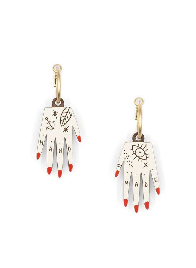 Hand Hoop Earrings  038