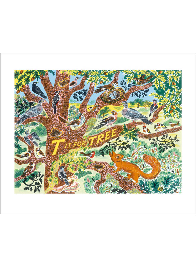 T is for Tree card by Emily Sutton