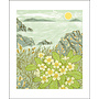 Tarjeta Island Primrose de Angie Lewin