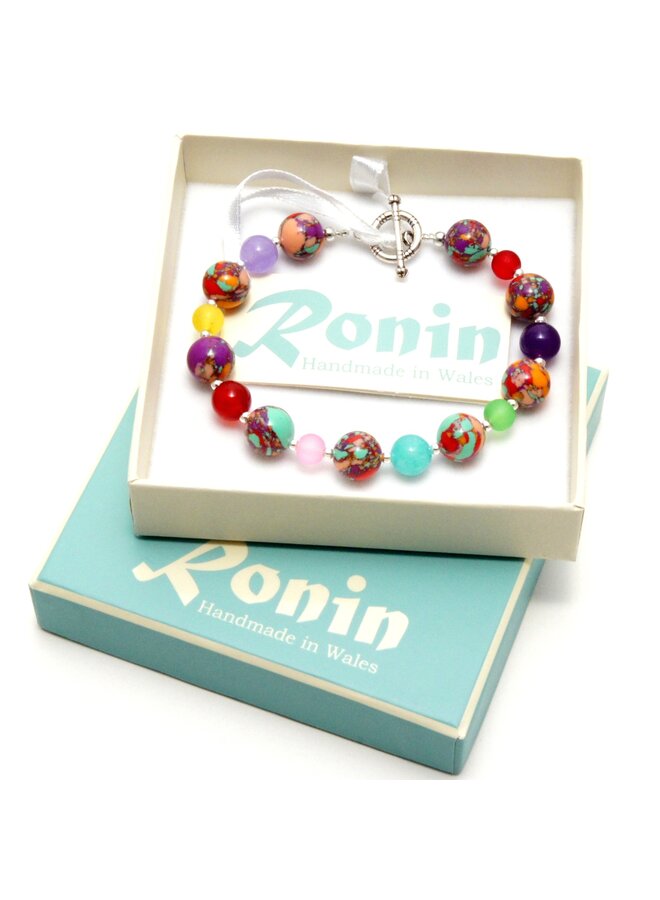 Fauve B2 Gemstone Med. Armband 120