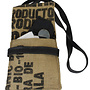 Recylced Coffee Sack & Inner Tube Crossover Bag Small