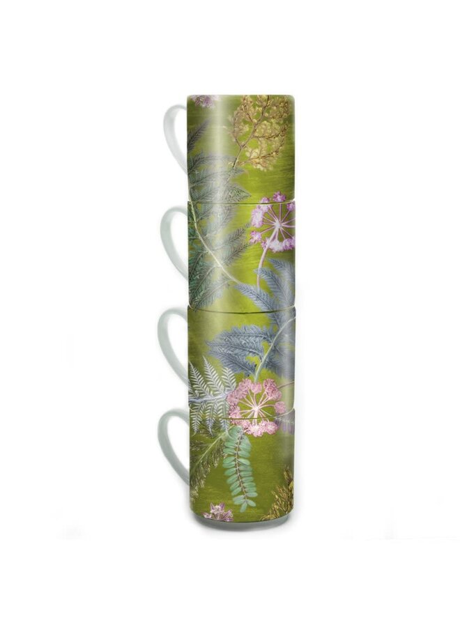 Ensemble de tasses empilables - NTS Lime ensemble de 4 - 034