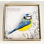 Blue Tit beak right Embroidered boxed Brooch 100