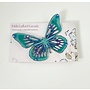 Broche Pin Bordado Mariposa Turquesa 105