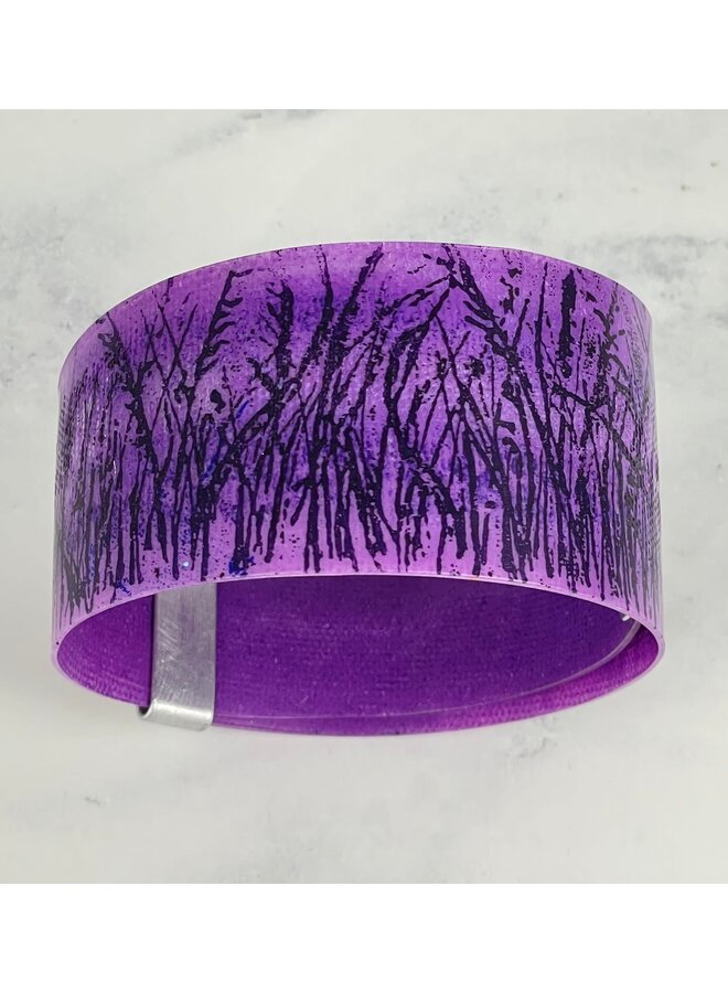 Manchette en aluminium et plastique Purple Grasses 112