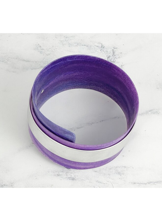 Фиолетовый регулируемый манжет из алюминия и пластика 121