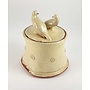 Lidded Box with Lovebirds and rondels 15