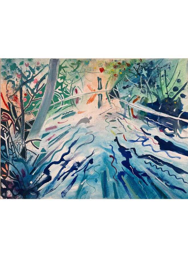 Río de verano, naranja distante 31