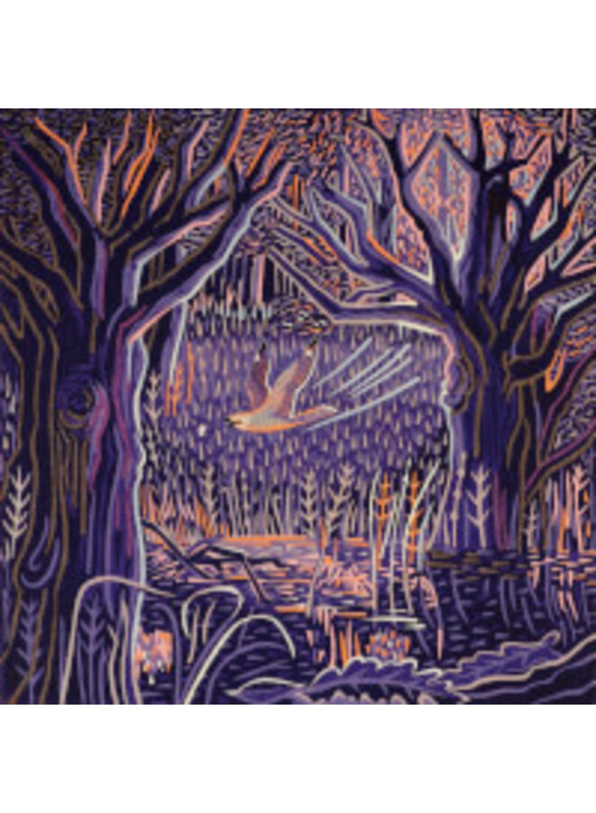 Nightfall square card by Annie Soudain