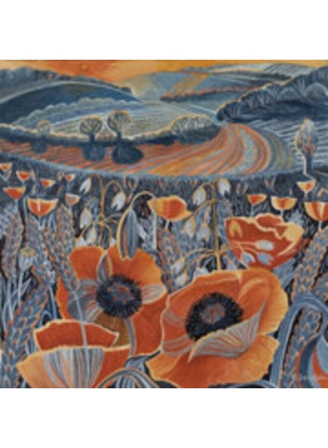 Dusk square card by Annie Soudain