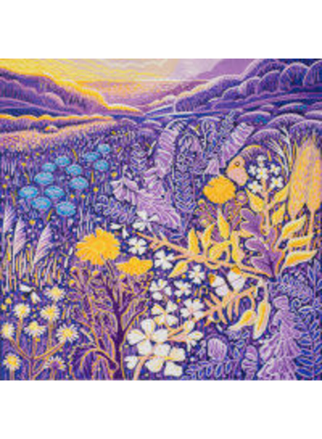 Pollen and Seeds square card by Annie Soudain