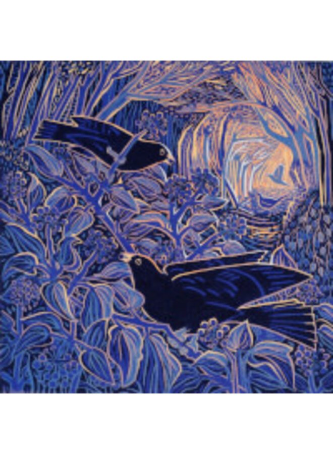 Tarjeta cuadrada Wall of Ivy de Annie Soudain