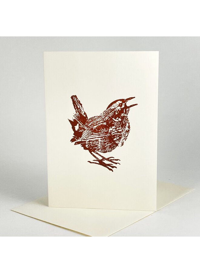 Wren Letterpress Card 21