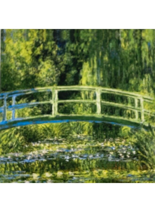 Bridge - Monet  Square Ceramic Coaster 05