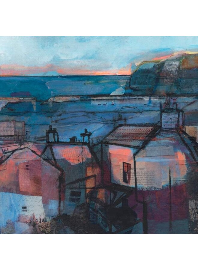 Staithes At Sunset Artist Card 172