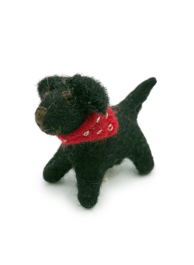 Svart Labrador Mini Pocket Pal Toy