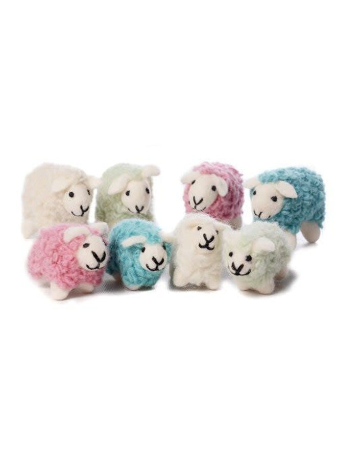 Coloured Sheep Felt PINK ONLY 162