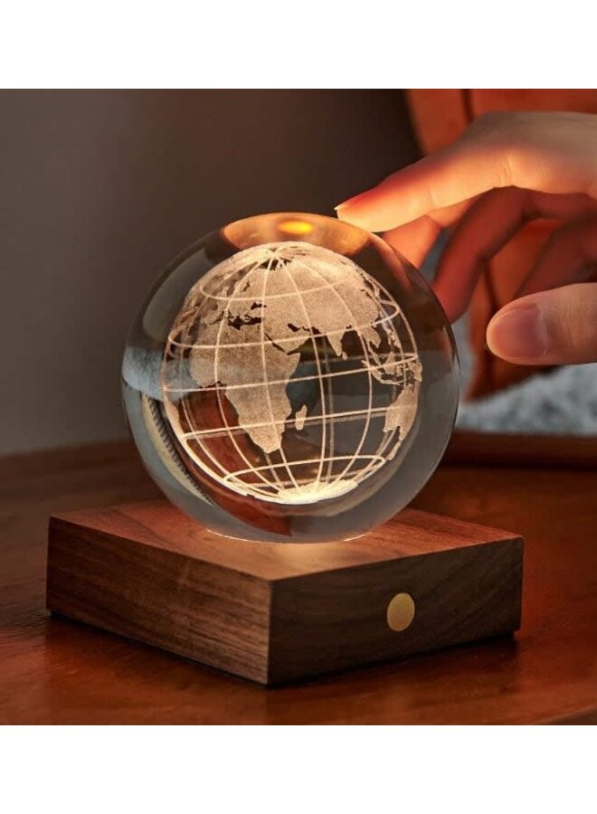 Свет янтарного хрусталя земного шара мира