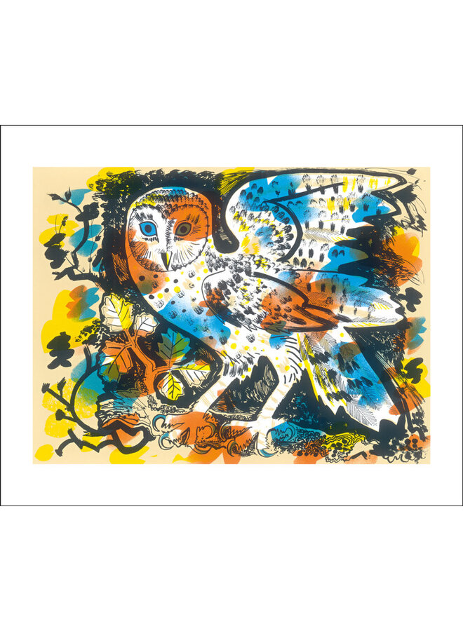 Owl Watching card by Mark Hearld